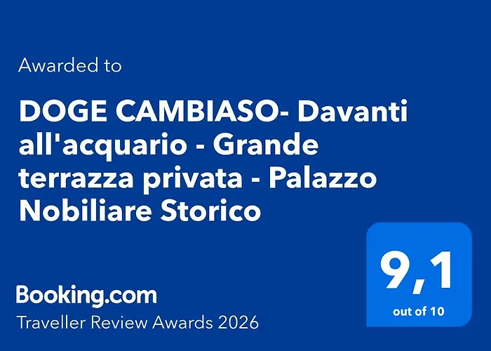Apartmán Doge Cambiaso- Davanti All'acquario - Grande Terrazza Privata - Palazzo Nobiliare Storico