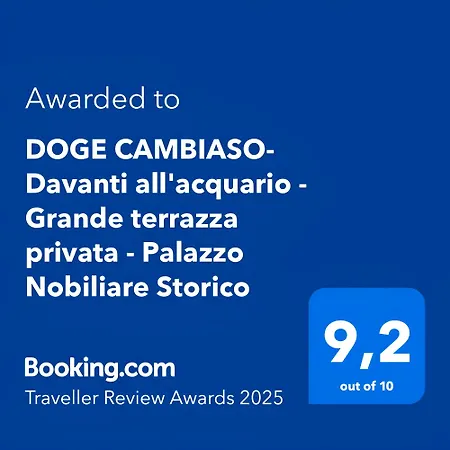 公寓 Doge Cambiaso- Davanti All'acquario - Grande Terrazza Privata - Palazzo Nobiliare Storico *